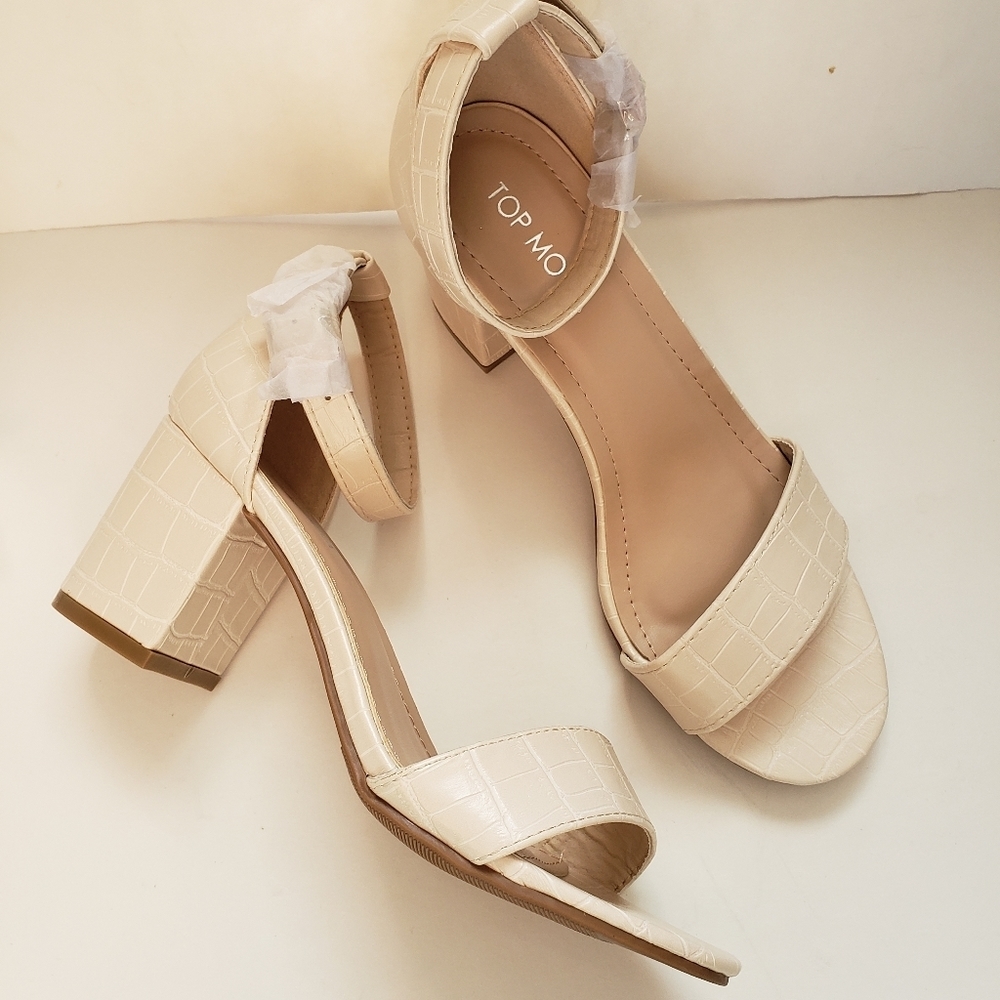 Snake Style Block Heels - Picture 4 of 6